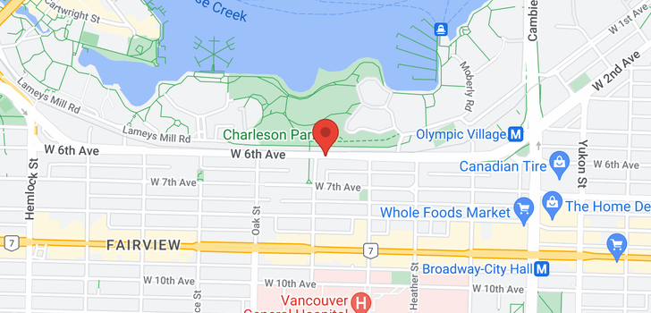 map of 850 W 6TH AVENUE